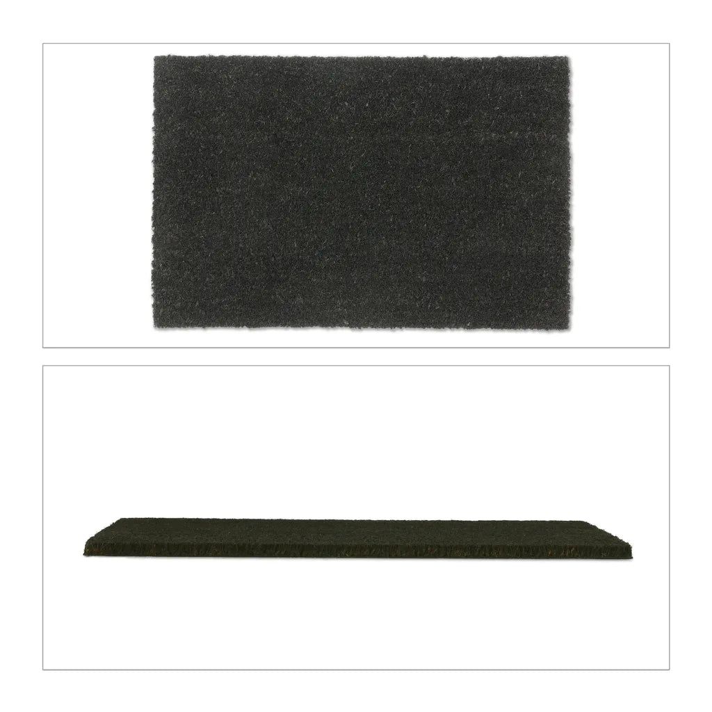  Relaxdays Schwarze Fußmatte Kokos