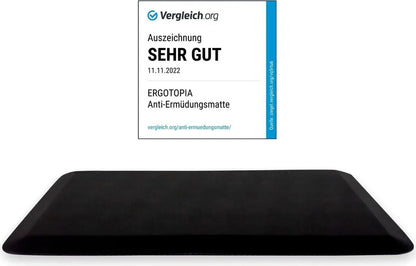  Ergotopia® Anti-Ermüdungsmatte Für Steharbeitsplätze, Ergonomische Arbeitsplatzmatte Für Gesundes & Schmerzfreies Stehen, Rutschfest & Langlebig, Ergonomische Schreibtisch Stehmatte