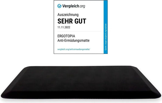  Ergotopia® Anti-Ermüdungsmatte Für Steharbeitsplätze, Ergonomische Arbeitsplatzmatte Für Gesundes & Schmerzfreies Stehen, Rutschfest & Langlebig, Ergonomische Schreibtisch Stehmatte