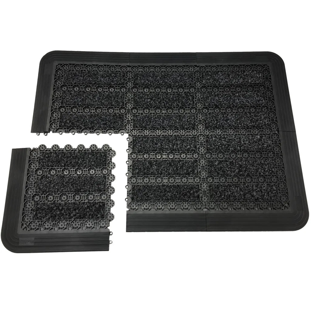  Fußmatte Außen Grau 53 X 73 Cm, Schuhabstreifer Aus Thermoplastic Elastomer (TPE), Fußabtreter Außen, Schmutzfangmatte Außenbereich, Fussmatte Aussenbereich, Türmatte Außen, Fußabstreifer Hauseingang