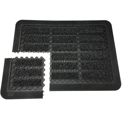  Fußmatte Außen Grau 53 X 73 Cm, Schuhabstreifer Aus Thermoplastic Elastomer (TPE), Fußabtreter Außen, Schmutzfangmatte Außenbereich, Fussmatte Aussenbereich, Türmatte Außen, Fußabstreifer Hauseingang