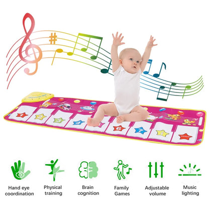  Kinder Baby Klavierteppich Klaviermatte Musikmatte Musik Klavier Matte Spielzeug 100*36cm