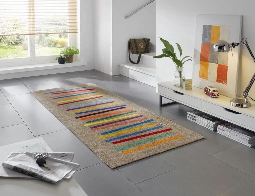  Wash+dry Mixed Stripes 80 X 200 Cm Waschbarer Teppich