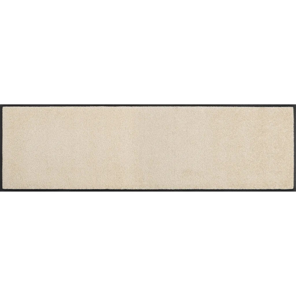  Wash+dry Minimatte Champagner Mit Rand Schuhablage Stufenmatte Waschbare Fußmatte, Größe:35 X 120 Cm