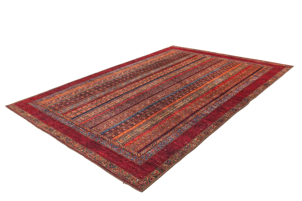  Kayoom - Kurzflor Teppich Faye 425 Multi / Rot Grösse: 75cm X 150cm