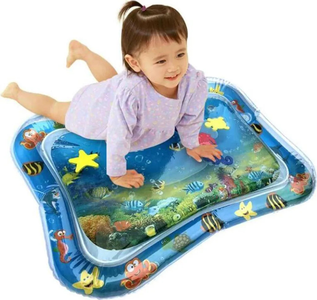  Baby Aufblasbare Wassermatte Für Kinder Kleinkinder Aufblasbare Wasser-Spielmatte Kleinkinder Spielmatte Frühe Entwicklung Perfektes Sensorisches Spielzeug