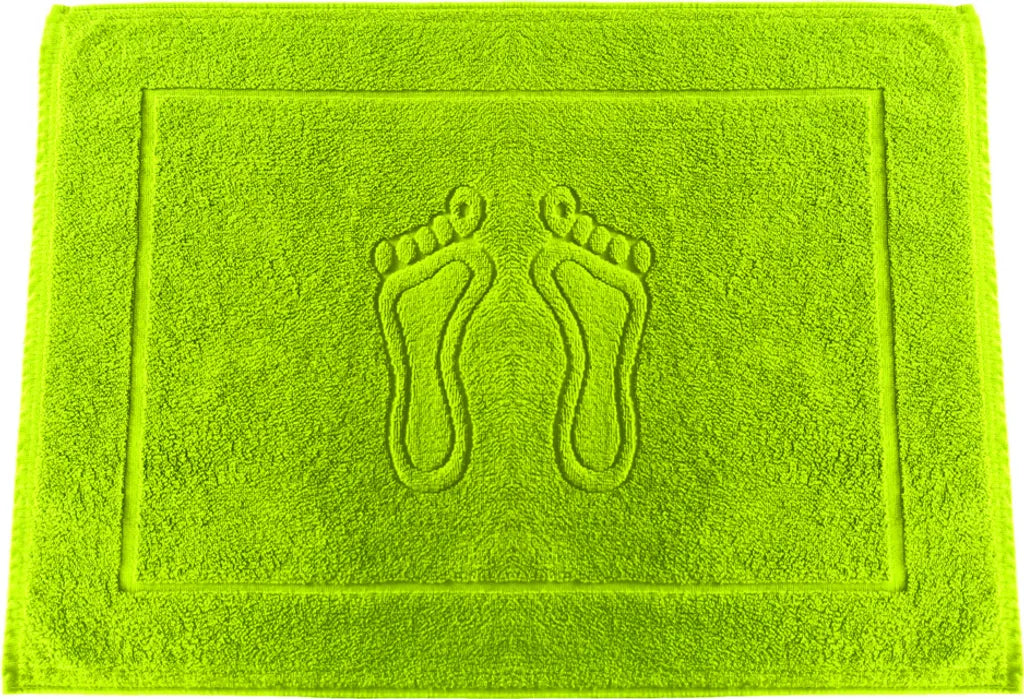  650 G/m² Premium Gewicht Badematte Nr 12 Lime Badvorleger 100% Baumwolle Duschvorlage