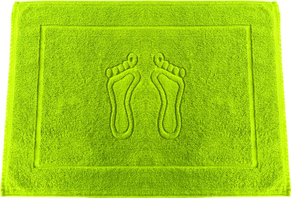  650 G/m² Premium Gewicht Badematte Nr 12 Lime Badvorleger 100% Baumwolle Duschvorlage