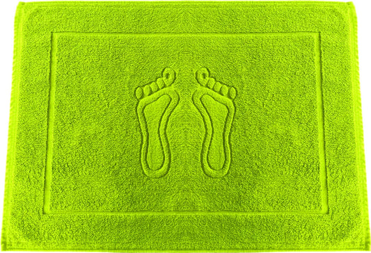  650 G/m² Premium Gewicht Badematte Nr 12 Lime Badvorleger 100% Baumwolle Duschvorlage
