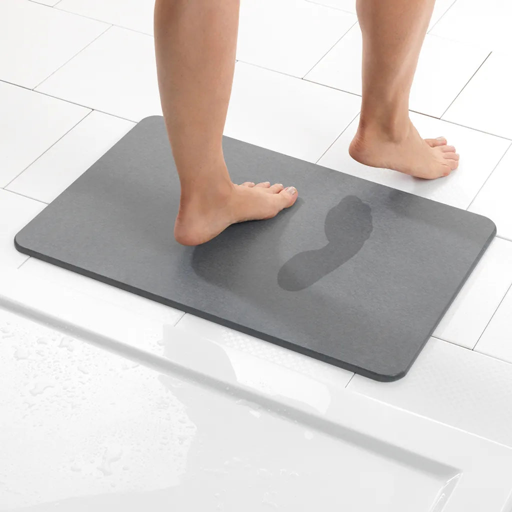 Wenko Badematte Simi Grau, 60 X 39 Cm