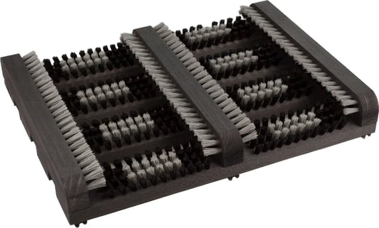  Schuhputzer / Schuhabstreifer "LOGAN BLACK" (36x27x5), Buche, PVC-Borste