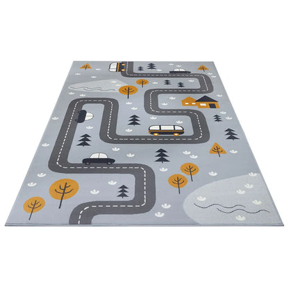  Hanse Home Teppich 120 Cm X 170 Cm Straße Grau - Gelb
