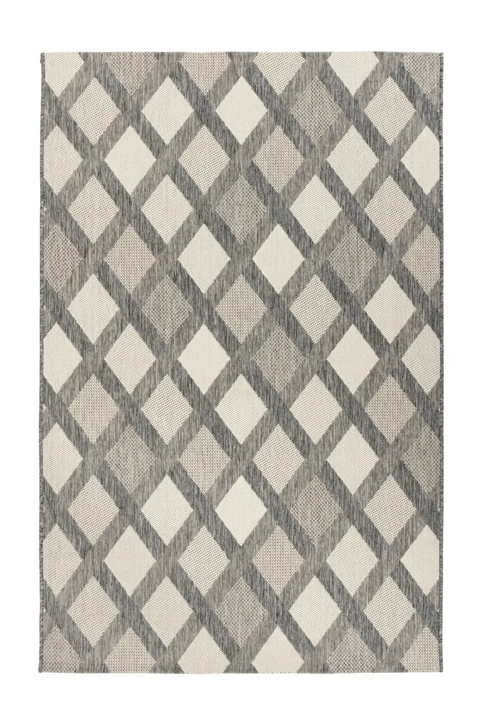  Kayoom - Kurzflor Teppich Splash 800 Creme Grösse: 200cm X 290cm
