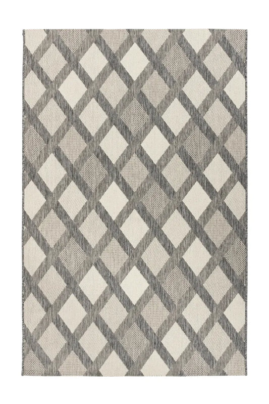  Kayoom - Kurzflor Teppich Splash 800 Creme Grösse: 200cm X 290cm