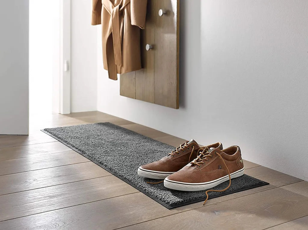  Wunschreich Home Collection Fußmatte Stufenmatte Schuhablage Mit Rand Waschbar 30x100 Braun