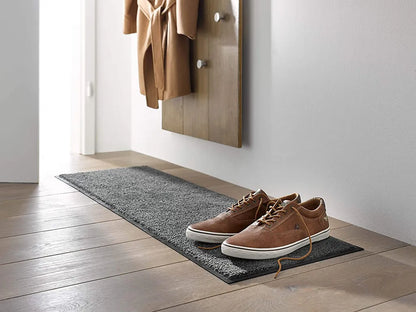  Wunschreich Home Collection Fußmatte Stufenmatte Schuhablage Mit Rand Waschbar 30x100 Braun