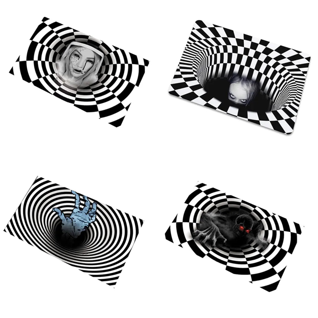  Horror Halloween Kanal Kanaldeckel Party Home Teppich Clown Falle Bodenmatte Badematten