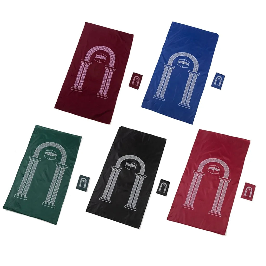  Muslimischer Gebetsteppich,Islamisch Türkischer Gebetsteppich,Islam Reise Tragbare Matte, Ramadan Teppich, Muslimische Perlen, Ramadan Geschenke 100*60cm
