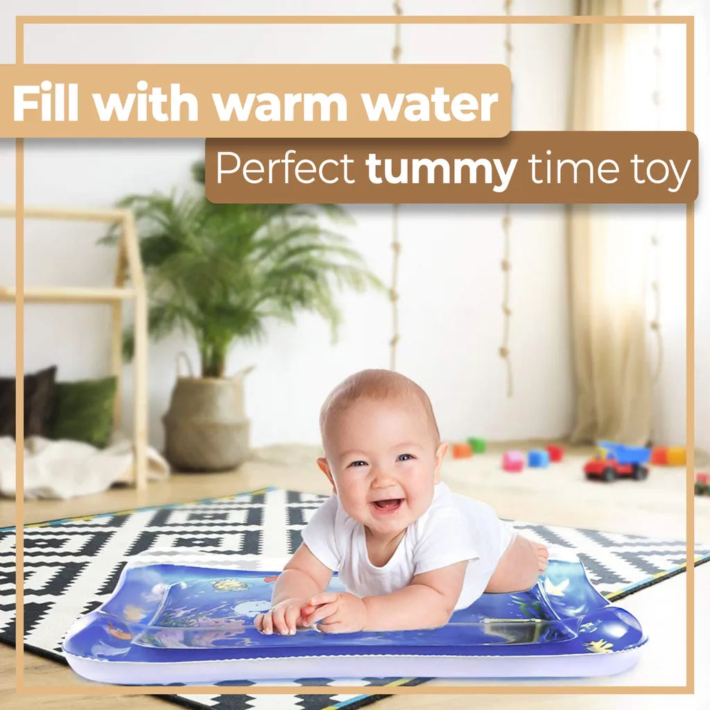  Baby Wassermatte Aufblasbare Wasserspielmatte XXL Sensorisches Spielzeug Kleinkinder Wasserspiel Bodenmatte Wachstum Aktivität Tool Bauchzeit Retoo