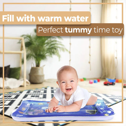  Baby Wassermatte Aufblasbare Wasserspielmatte XXL Sensorisches Spielzeug Kleinkinder Wasserspiel Bodenmatte Wachstum Aktivität Tool Bauchzeit Retoo