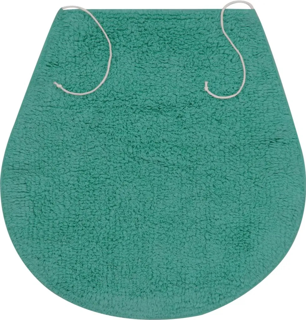  VidaXL Badematten-Set 3-tlg. Stoff Türkis