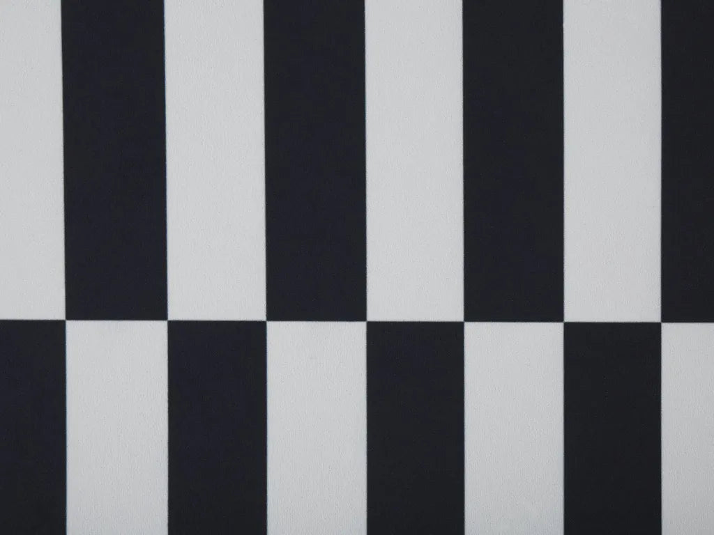  Teppich Läufer Schwarz / Weiß Stoff 60 X 200 Cm Rechteckig Mit Streifenmuster Geometrisch Rutschfest Modern Vorleger Flur Küche Schlafzimmer