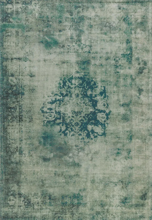  Kayoom - Kurzflor Teppich Vintage 8403 Grün Grösse: 140cm X 200cm