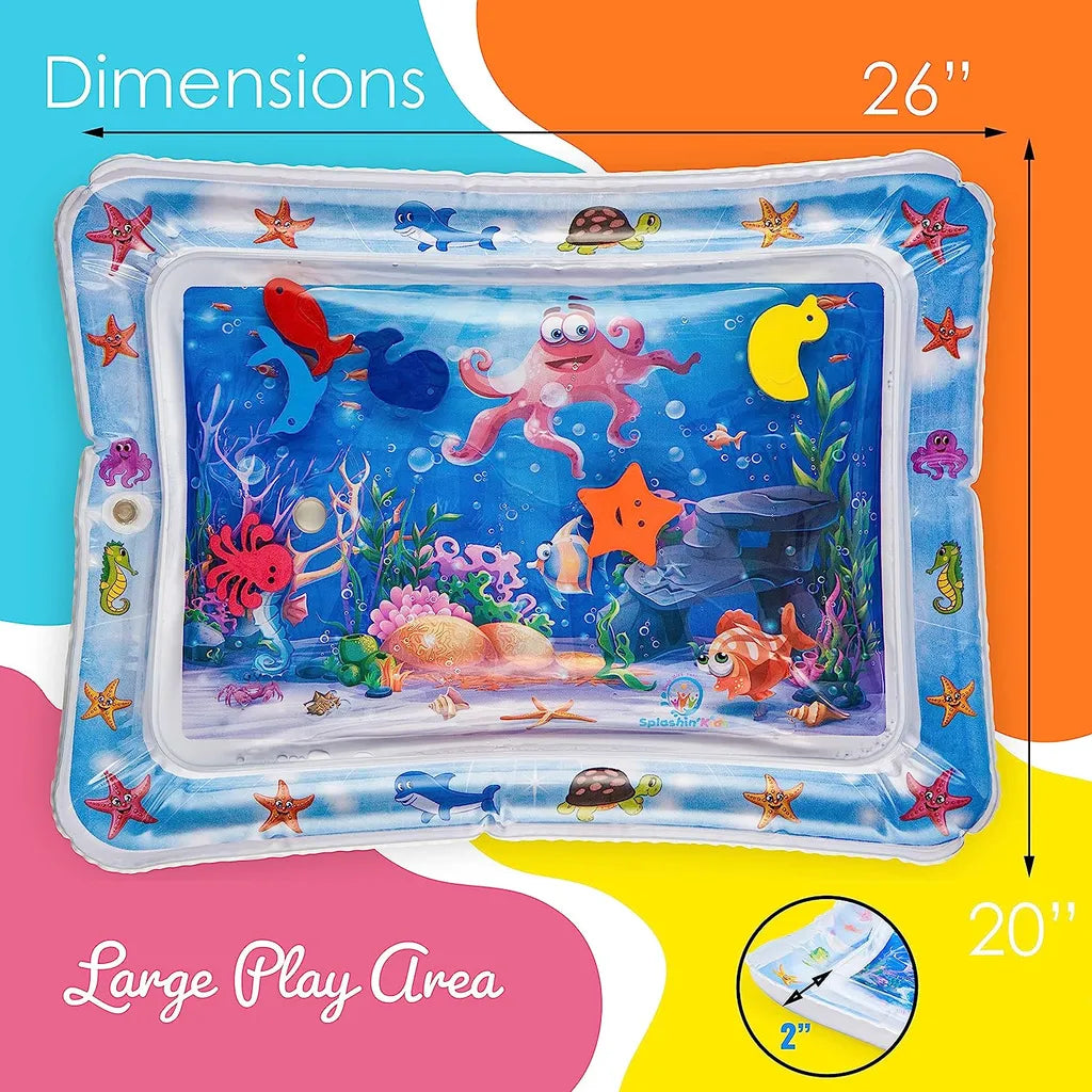  Hikeren Baby Wassermatte, Baby Aufblasbares Flapping Wasser Kissen, 66×50cm Ozean Spiel Wasser Kissen, Wasserspielzeug Baby Sensorisches Entwicklung Ausbildung