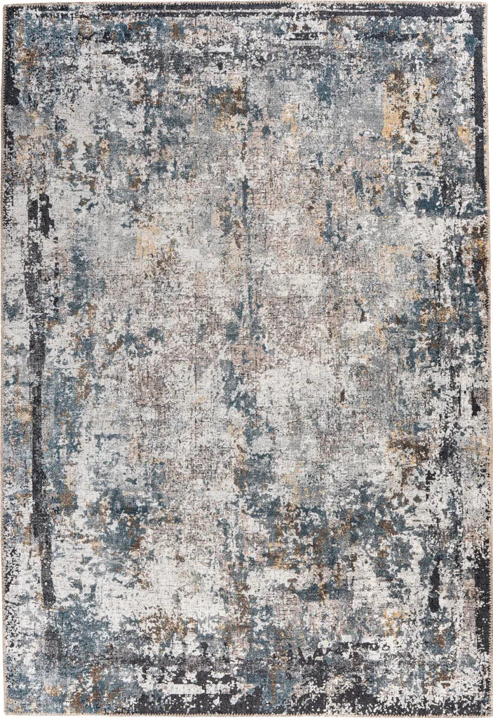  Kayoom - Kurzflor Teppich Faye 1225 Multi / Schwarz Grösse: 150cm X 230cm