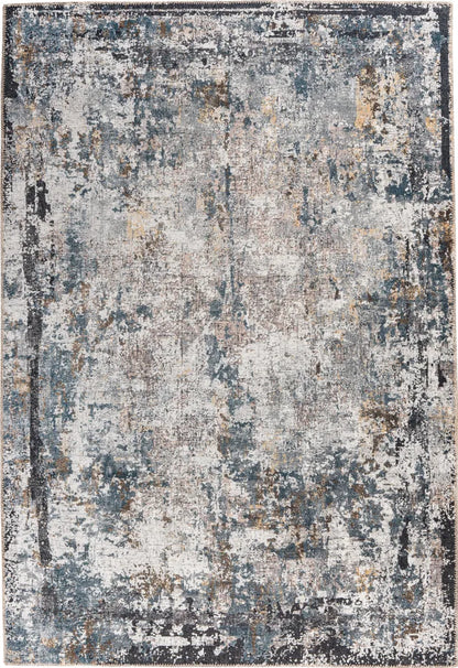  Kayoom - Kurzflor Teppich Faye 1225 Multi / Schwarz Grösse: 150cm X 230cm