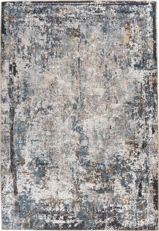  Kayoom - Kurzflor Teppich Faye 1225 Multi / Schwarz Grösse: 150cm X 230cm
