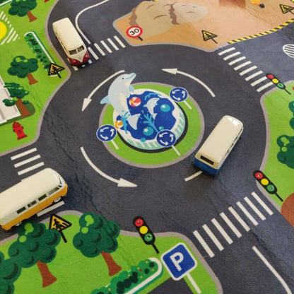  Kids Globe Spielteppich Mit LED-Ampeln 72x120 Cm