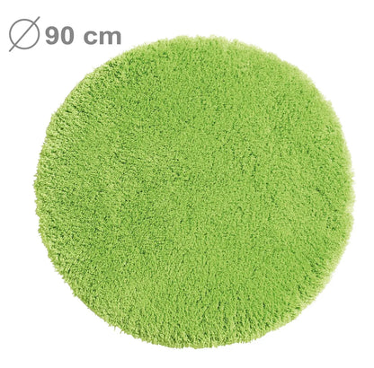  PANA® Flauschige Hochflor Badematte - Versch. Größen, Formen & Farben, Farbe:Grün, Größe:rund 90cm