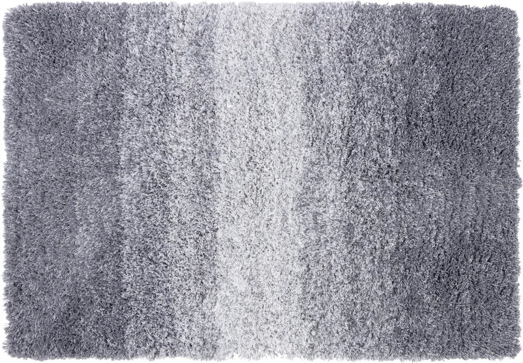  Badteppich Wave Rutschsicher & Schnelltrocknend Grau/Weiß 70x100 Cm