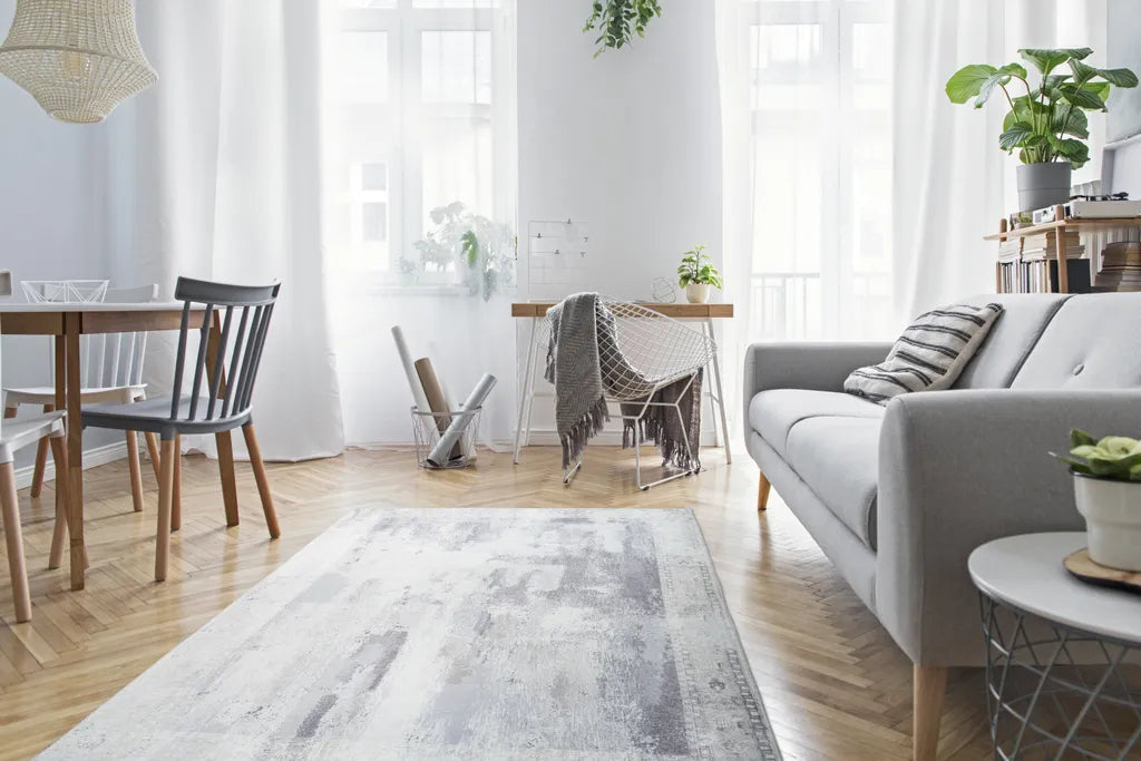  Kayoom - Kurzflor Teppich Galaxy 1500 Grau Grösse: 170cm X 240cm