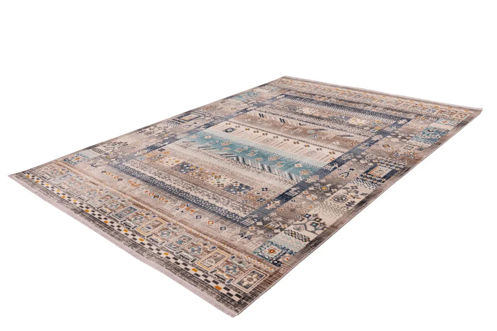  Kayoom - Orient Teppich Anouk 525 Braun / Blau Grösse: 120cm X 170cm