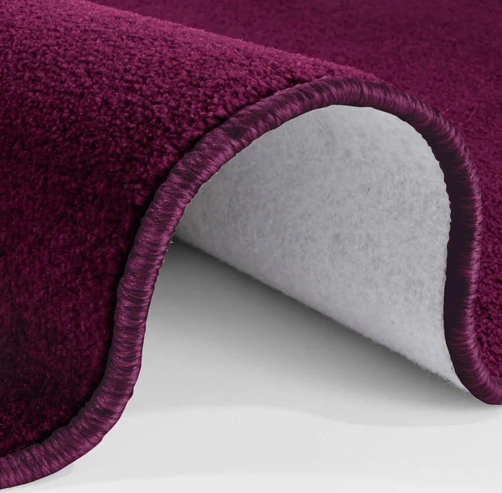  Kurzflor Teppich Nasty, Rund, Farbe:Violett, Durchmesser:200 Cm