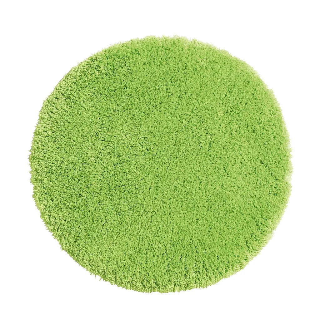  PANA® Flauschige Hochflor Badematte - Versch. Größen, Formen & Farben, Farbe:Grün, Größe:rund 90cm