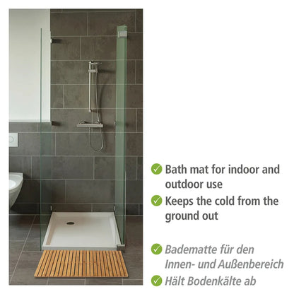 Wenko Baderost Indoor & Outdoor Bambus, 100 X 50 Cm