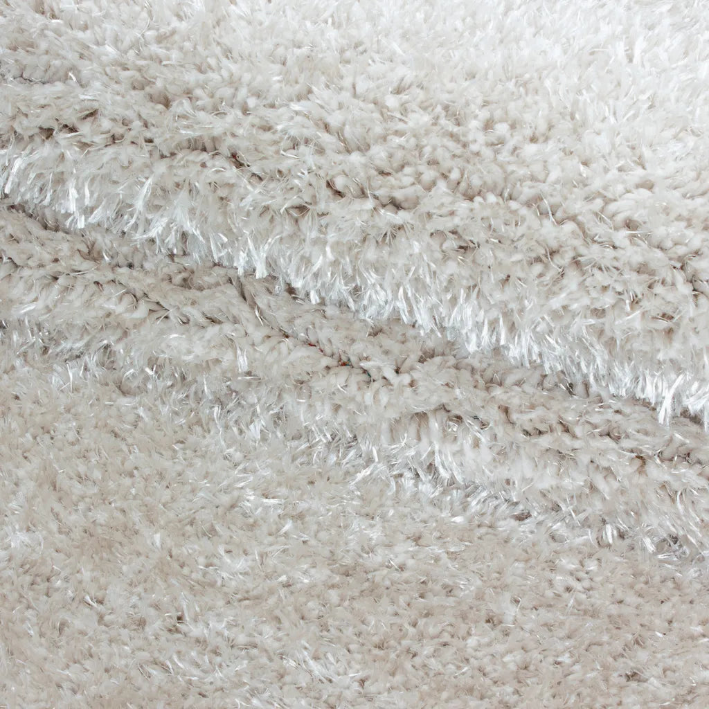  Wunderschöne Runde Shaggy Hochflor Langflor Teppich 50mm, In Verschiedene Farben, Größe:Ø 120 Cm Rund, Farbe:Hellgrau