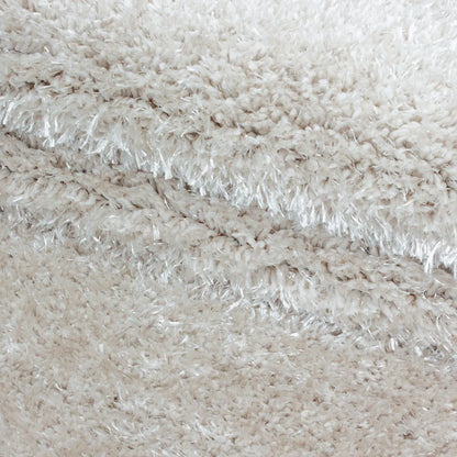  Wunderschöne Runde Shaggy Hochflor Langflor Teppich 50mm, In Verschiedene Farben, Größe:Ø 120 Cm Rund, Farbe:Hellgrau