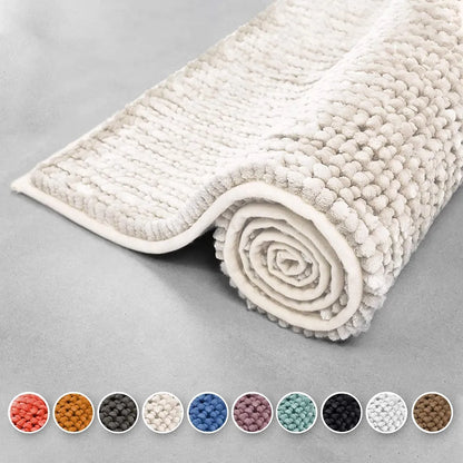  Badematte Coral Chenille-Struktur Ivory / Elfenbein 50 X 80 Cm