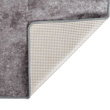  VidaXL Teppich Waschbar 190x300 Cm Grau Rutschfest