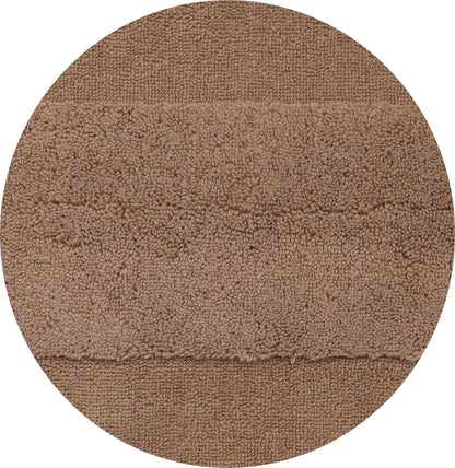  Betz 2er Pack Badvorleger Größe 50x70 Cm 100% Baumwolle Badematte Badteppich Duschvorlage DELUXE Qualität 680 G/m² Farbe - Mokka