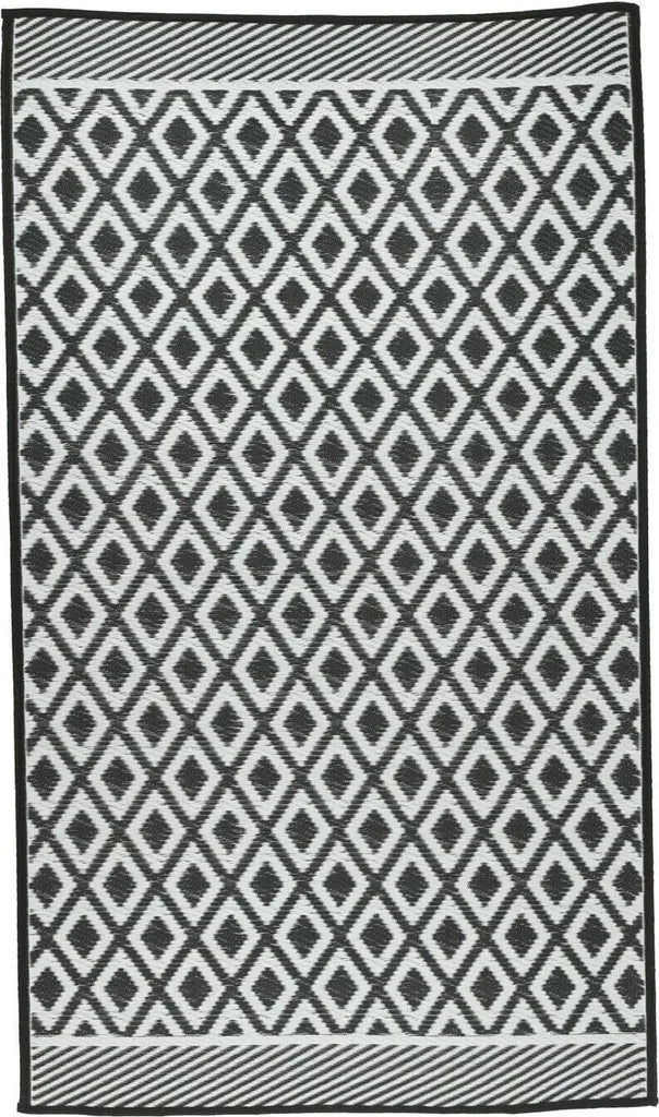  Outdoor Teppich Balkonteppich Außen Balkon Terrasse 150x90 Cm Schwarz