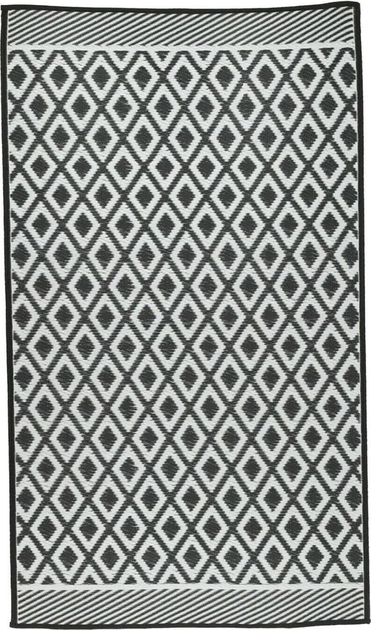  Outdoor Teppich Balkonteppich Außen Balkon Terrasse 150x90 Cm Schwarz