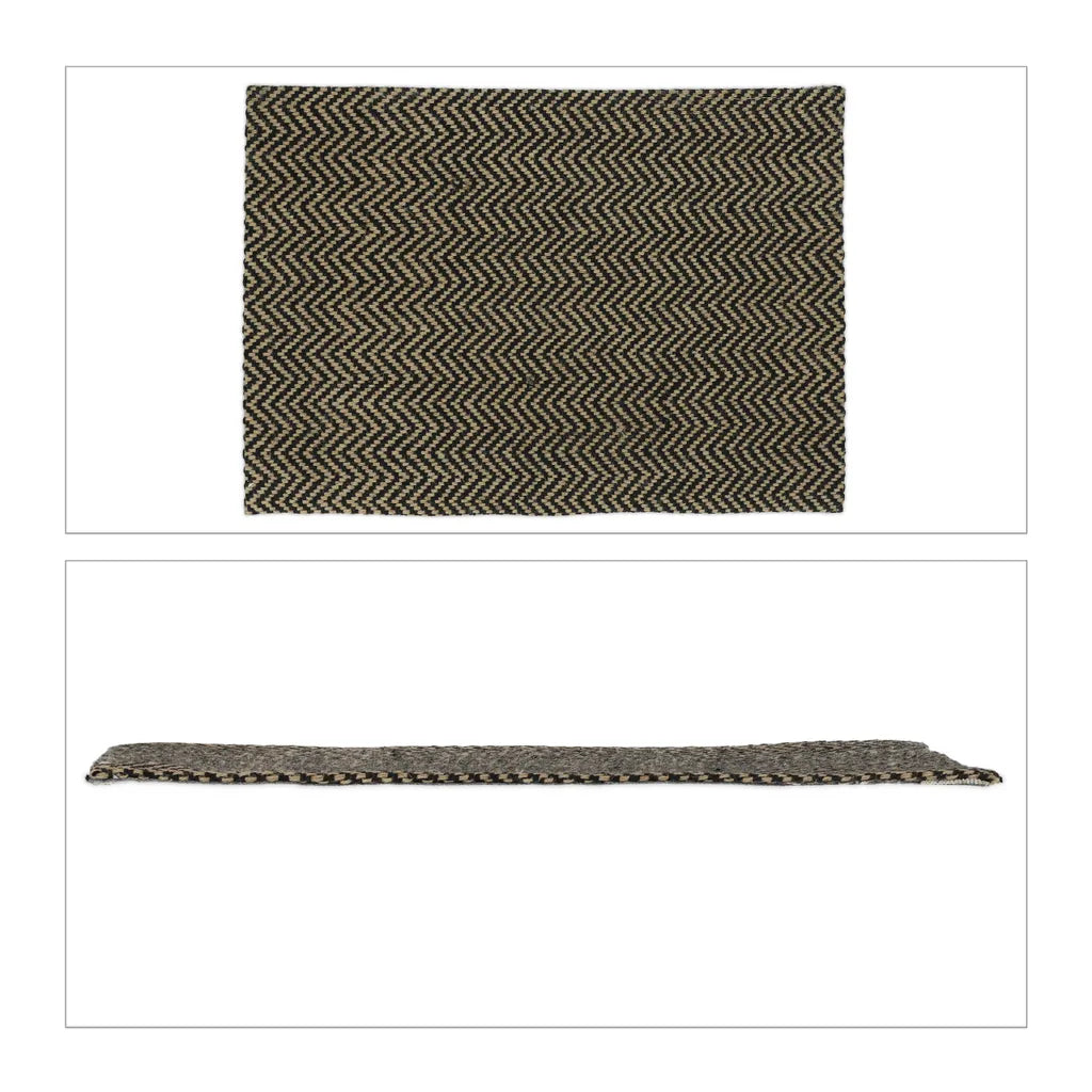  Relaxdays Jute Fußmatte Mit Muster