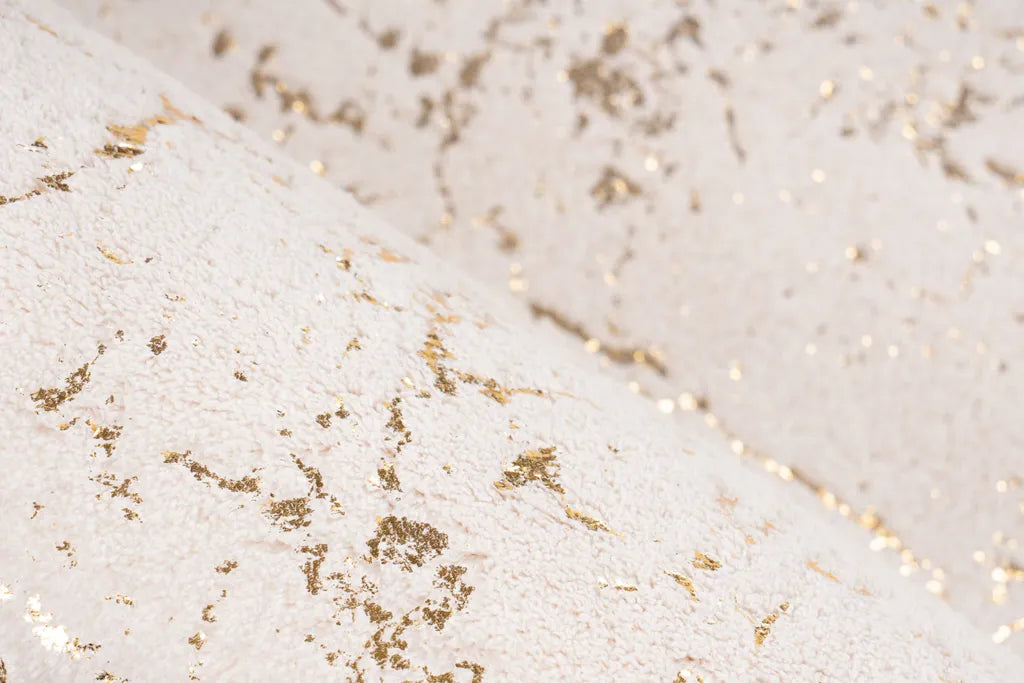  Kayoom - Hochflor Teppich Bijou 225 Creme / Gold Grösse: 120cm X 170cm