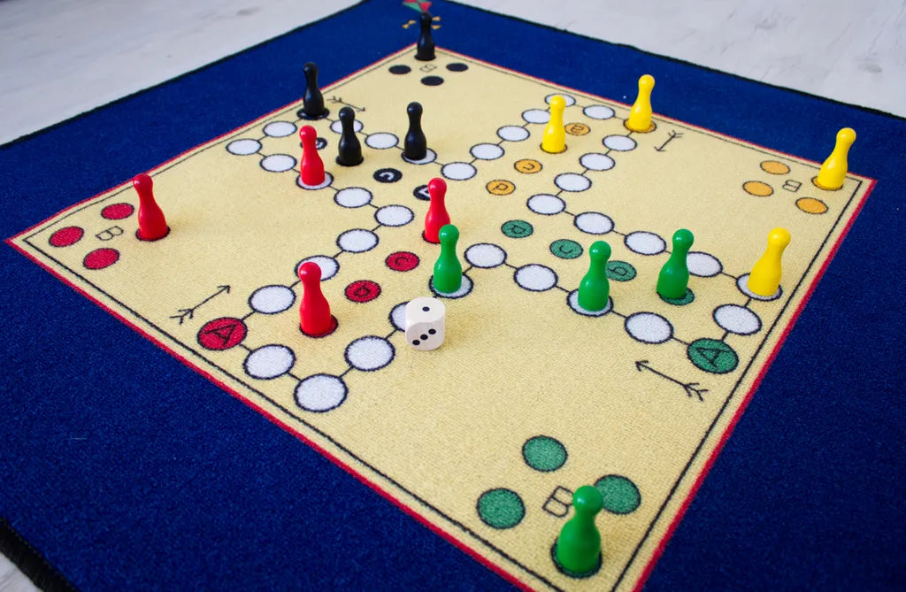 Schmidt Spiele 'Mensch ärger Dich Nicht' Teppich Mit Figuren