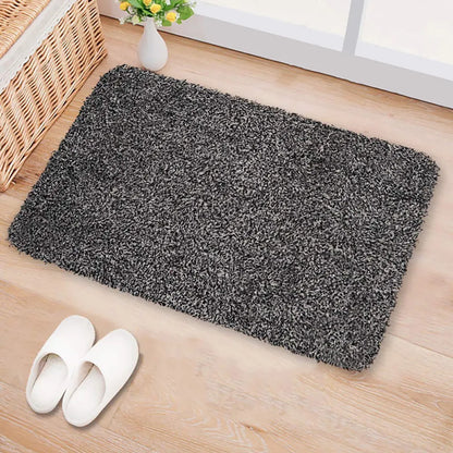  Fussmatte Schmutzfangmatte Fußmatte Mit Gumminoppen 70 X 45 Cm Fußabtreter Waschbar Rutschfeste Innen Außen Türmatte Schmutzfänger Antirutsch Eingangstürmatte Baumwolle Grau Retoo